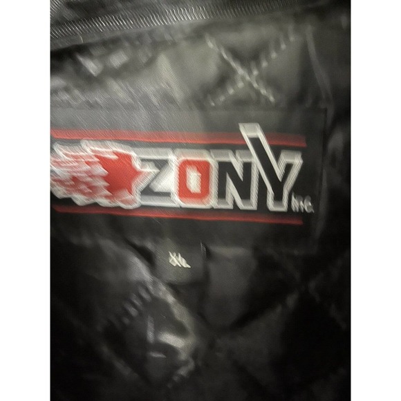 Zony Inc Womens Motocycle Jacket Size Large XL Black Pink Zip Out Lining Vents - Picture 4 of 4